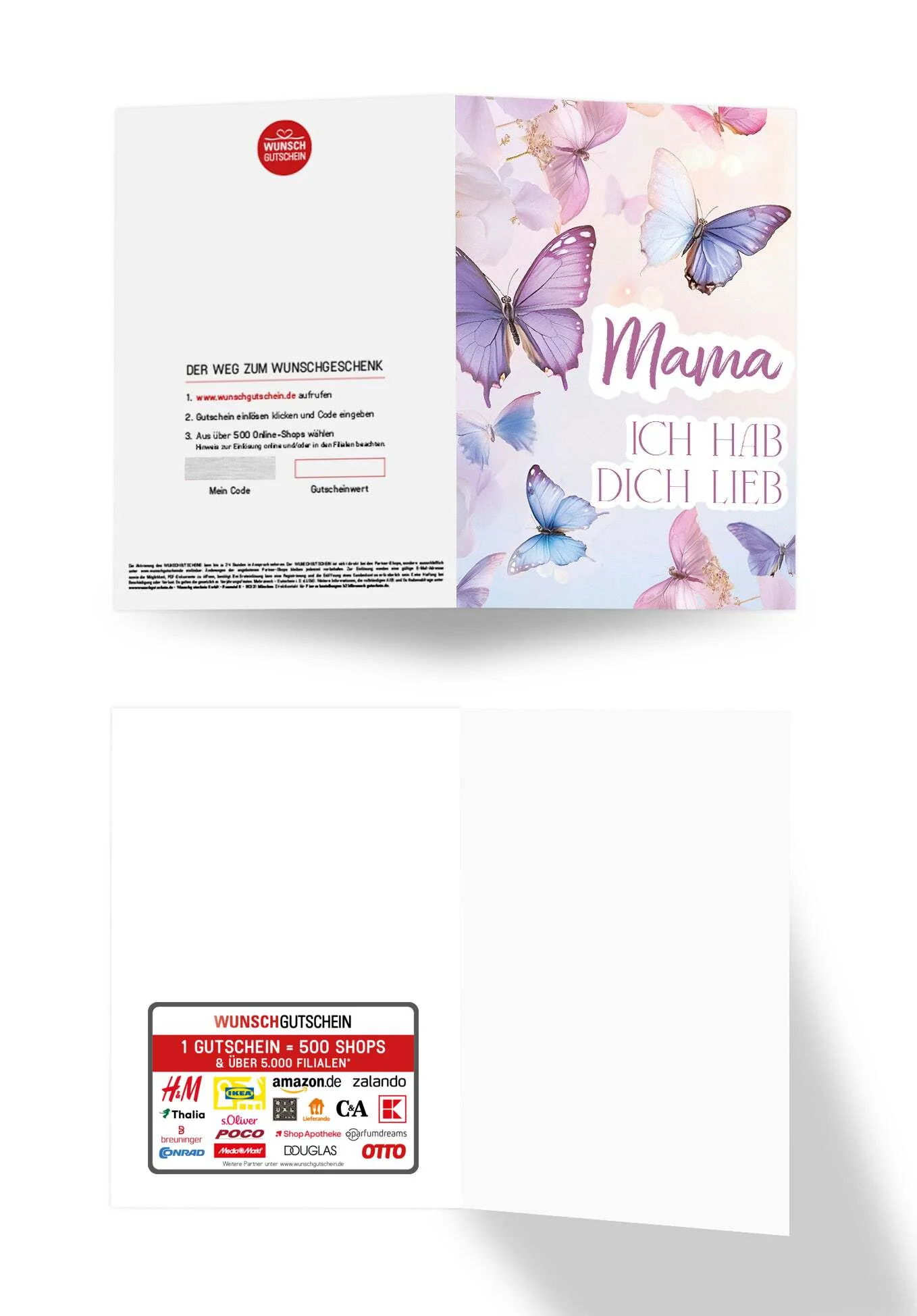 Mama hab dich lieb - Schmetterlinge Lila PDF - Image 3