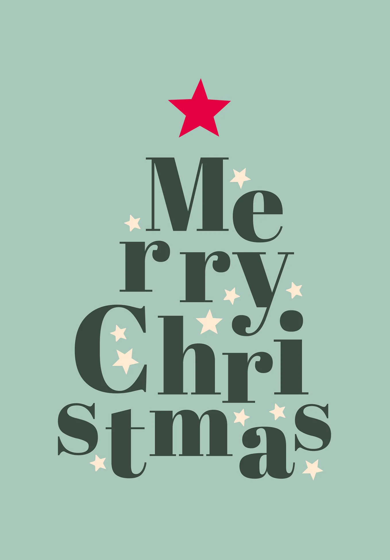 Merry Christmas - Buchstaben Tannenbaum PDF - Image 2