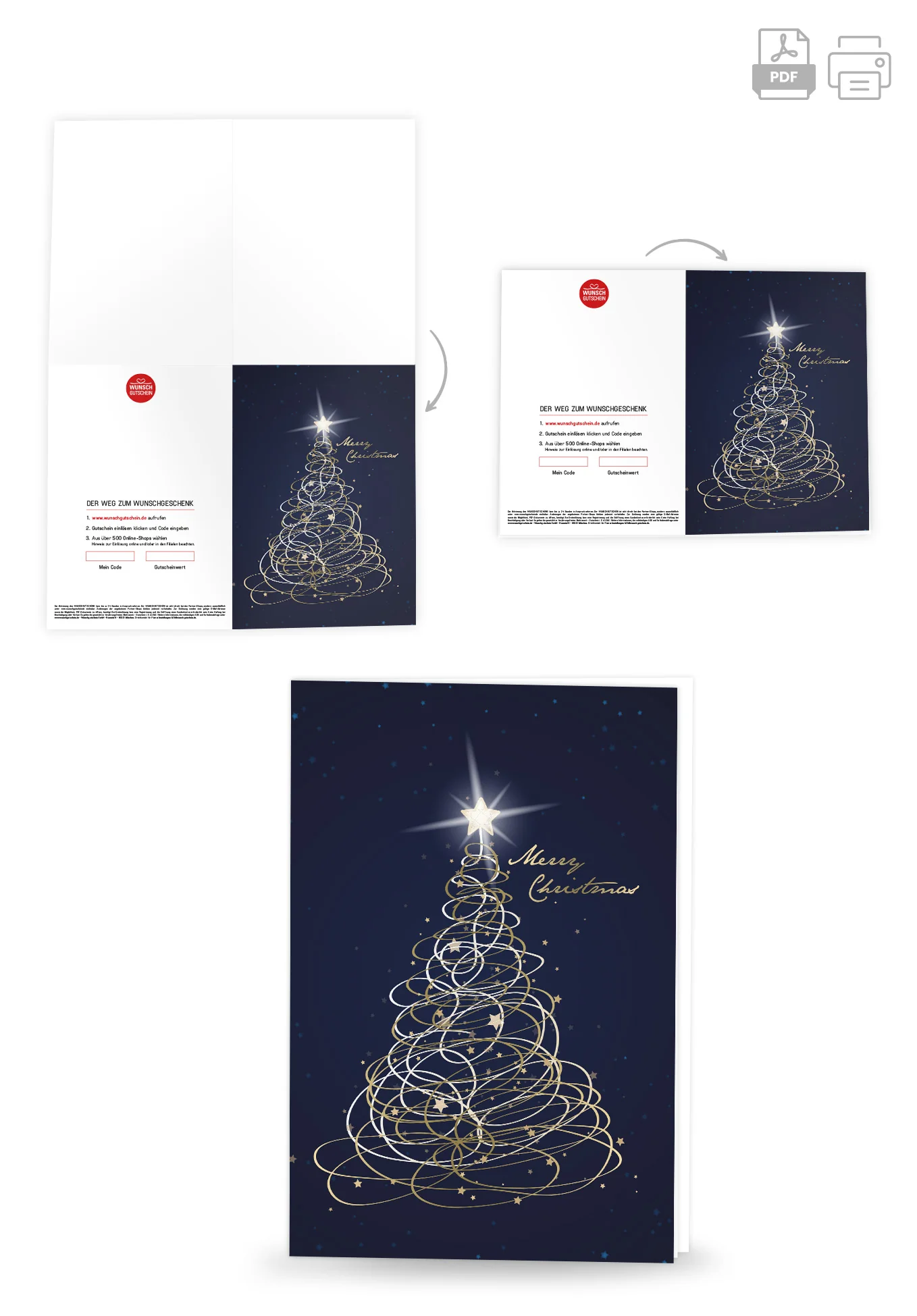 Merry Christmas - Tannenbaum Blau PDF - Image 4