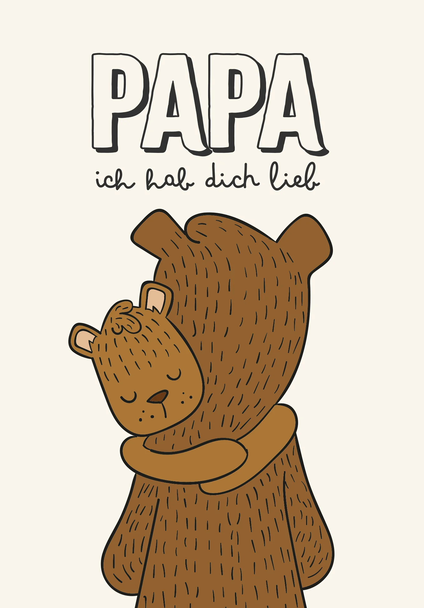 Papa ich hab dich lieb - Bären PDF - Image 2