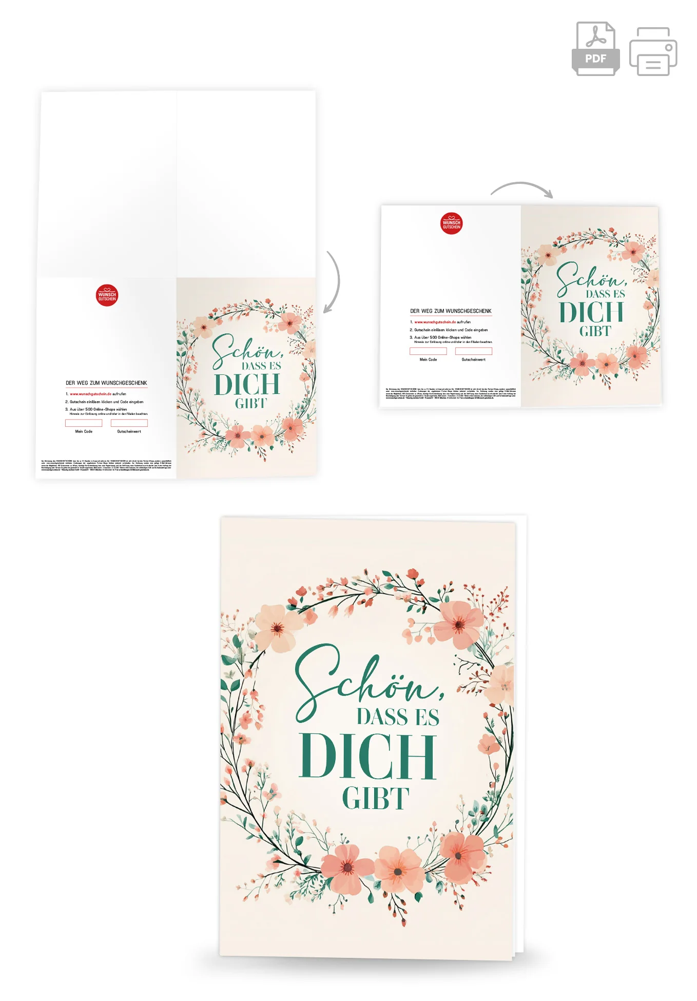 Schön dass es dich gibt - Blumenkranz PDF - Image 4