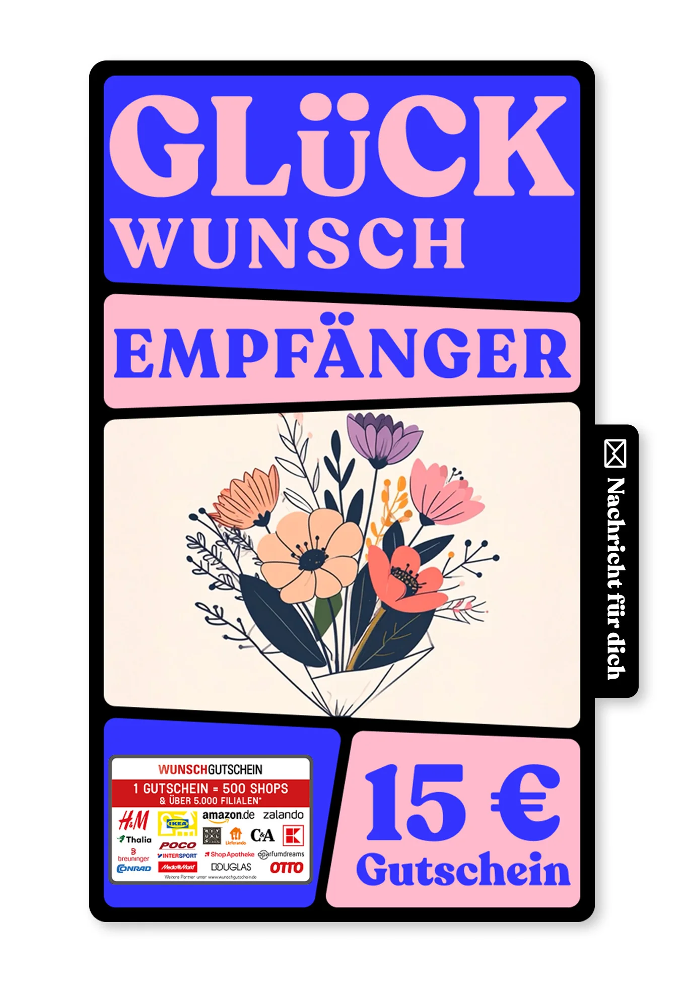 Digital - Vielen Dank - Blumenstrauss