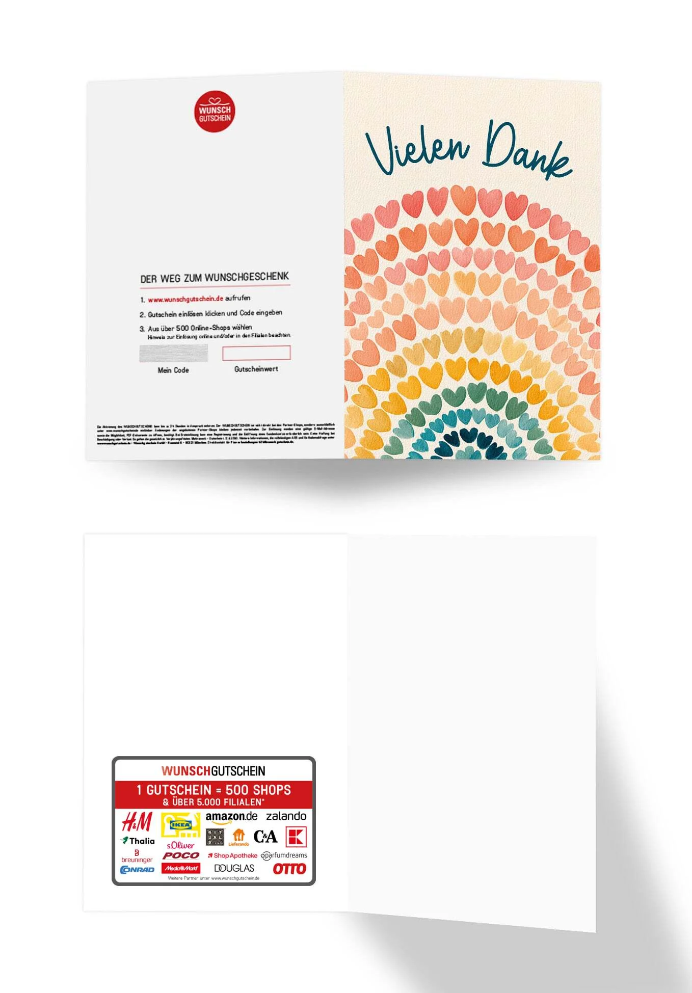 Vielen Dank - Bunte Herzchen PDF - Image 3