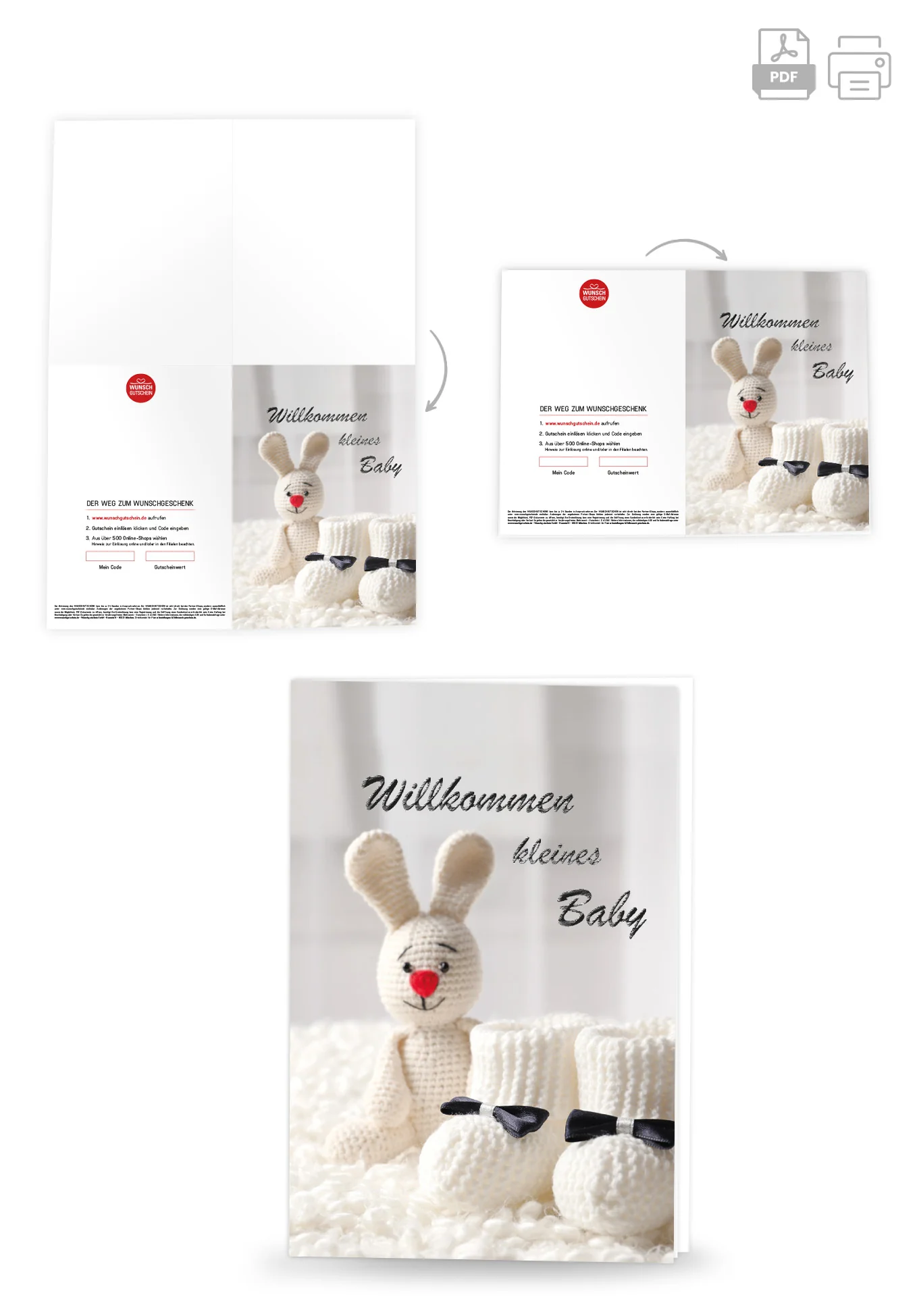 Willkommen kleines Baby - Hase - Image 4