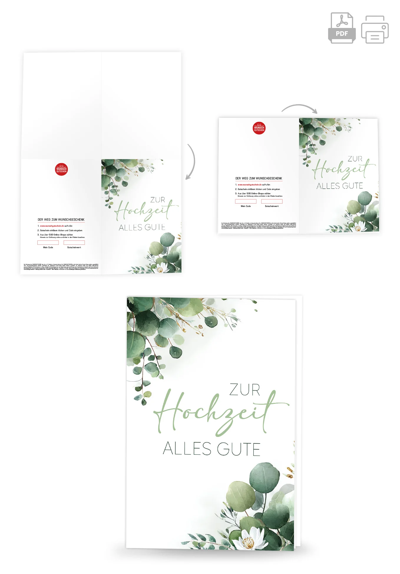 Zur Hochzeit alles Gute - Eukalyptus PDF - Image 4