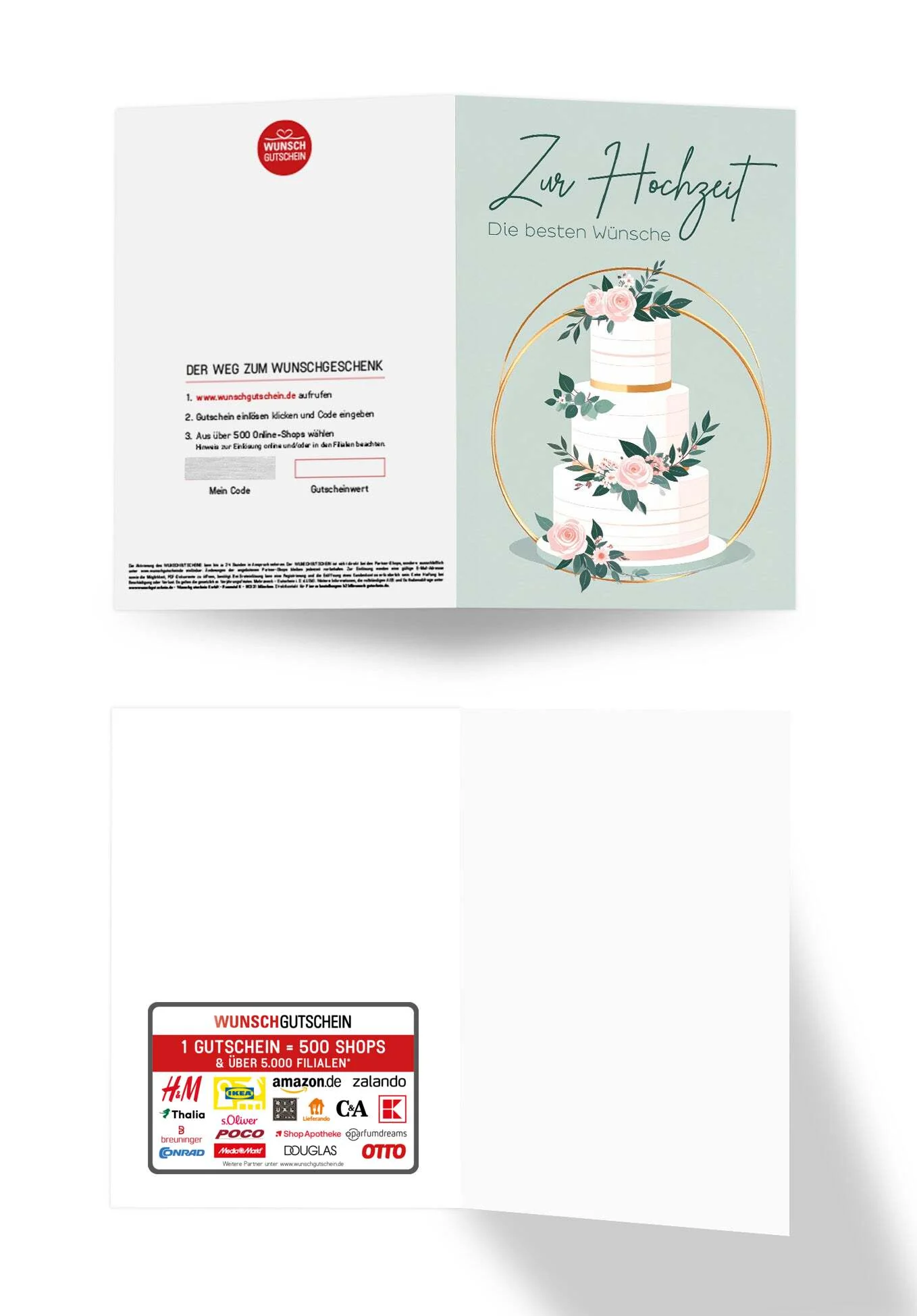 Zur Hochzeit die besten Wünsch - Torte Rosen PDF - Image 3
