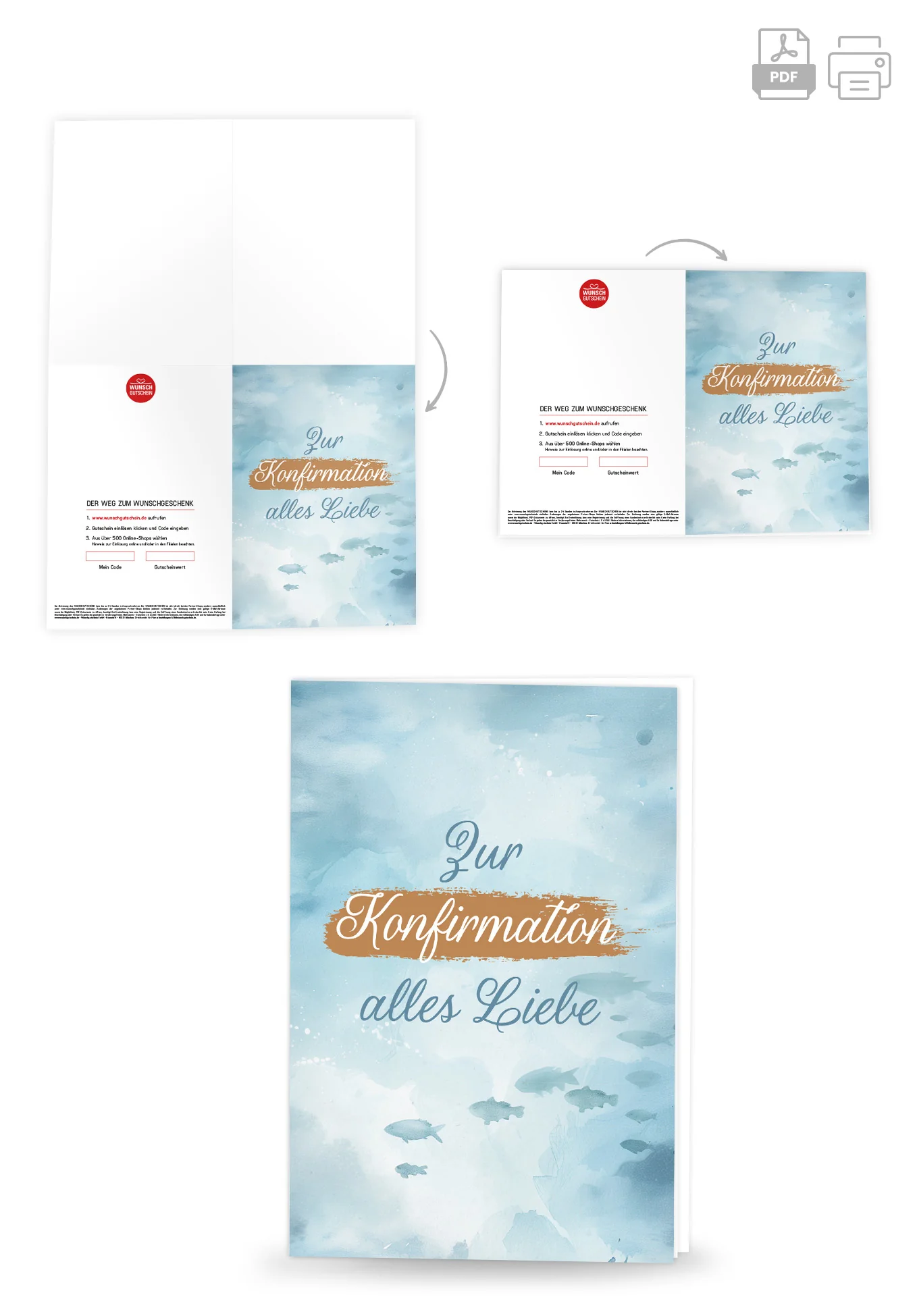 Zur Konfirmation - Fische Aquarell PDF - Image 4